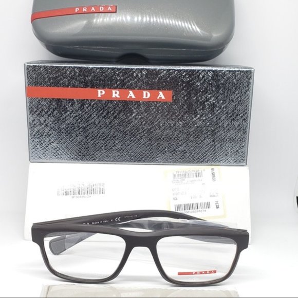 PRADA Accessories - PRADA Sport Rubber Eyeglasses Frame Brown